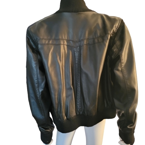 BDG Urban Outfitters Faux Leather Jacket L-G Black - Picture 3 of 4